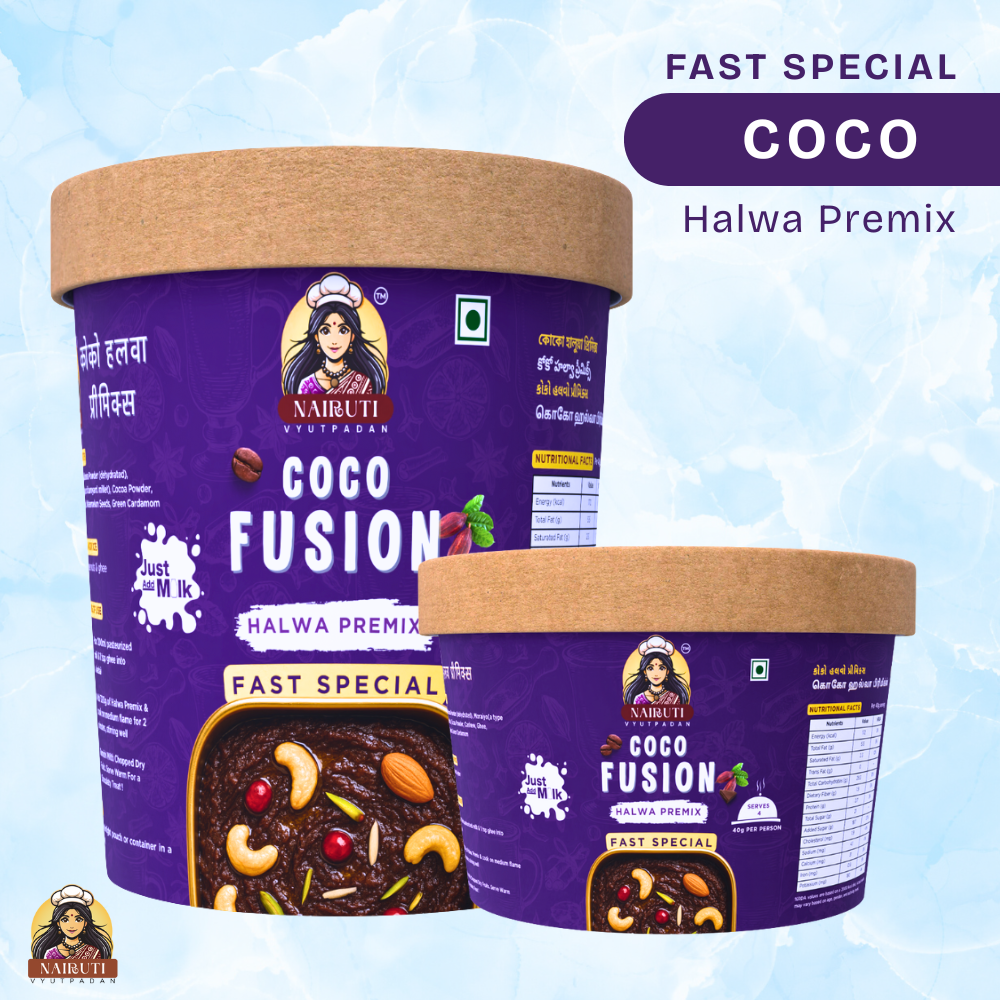 Coco Fusion Halwa Premix Fast Special | Instant Chocolate Dessert Mix