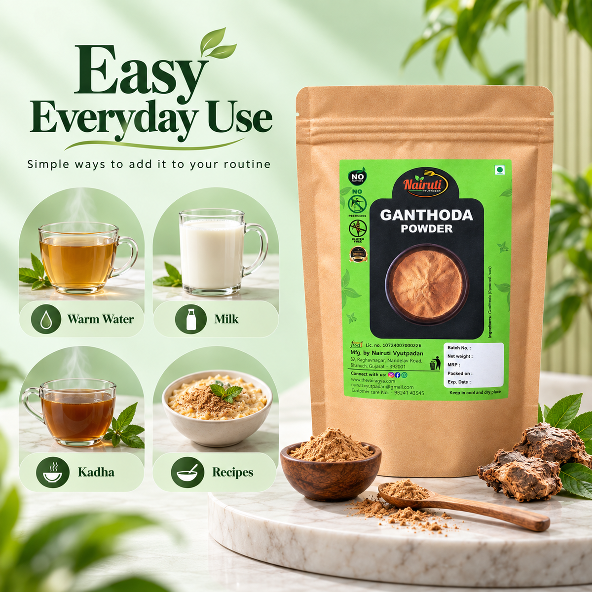Easy ways to use Ganthoda Powder in traditional home-style preparations