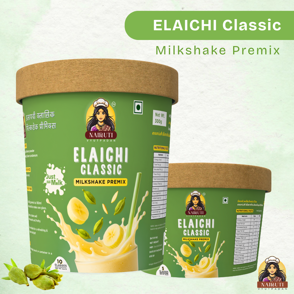 Elaichi Clasic Milkshake Premix | Instant Cardamom Flavored Drink Mix