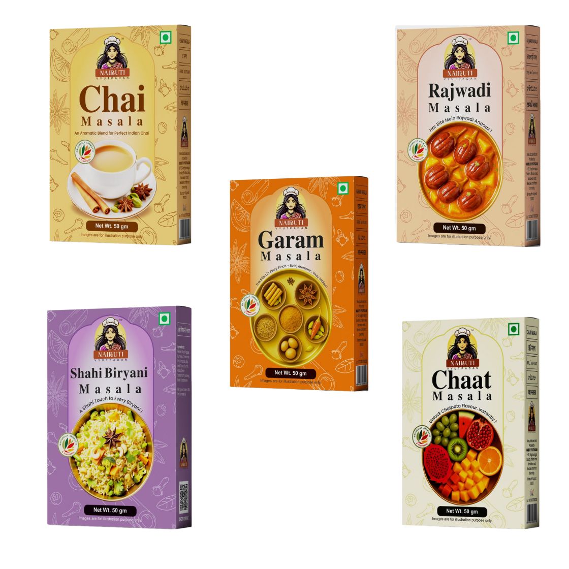 Family Masala Basket - A Combo of 5 Essential Masala
