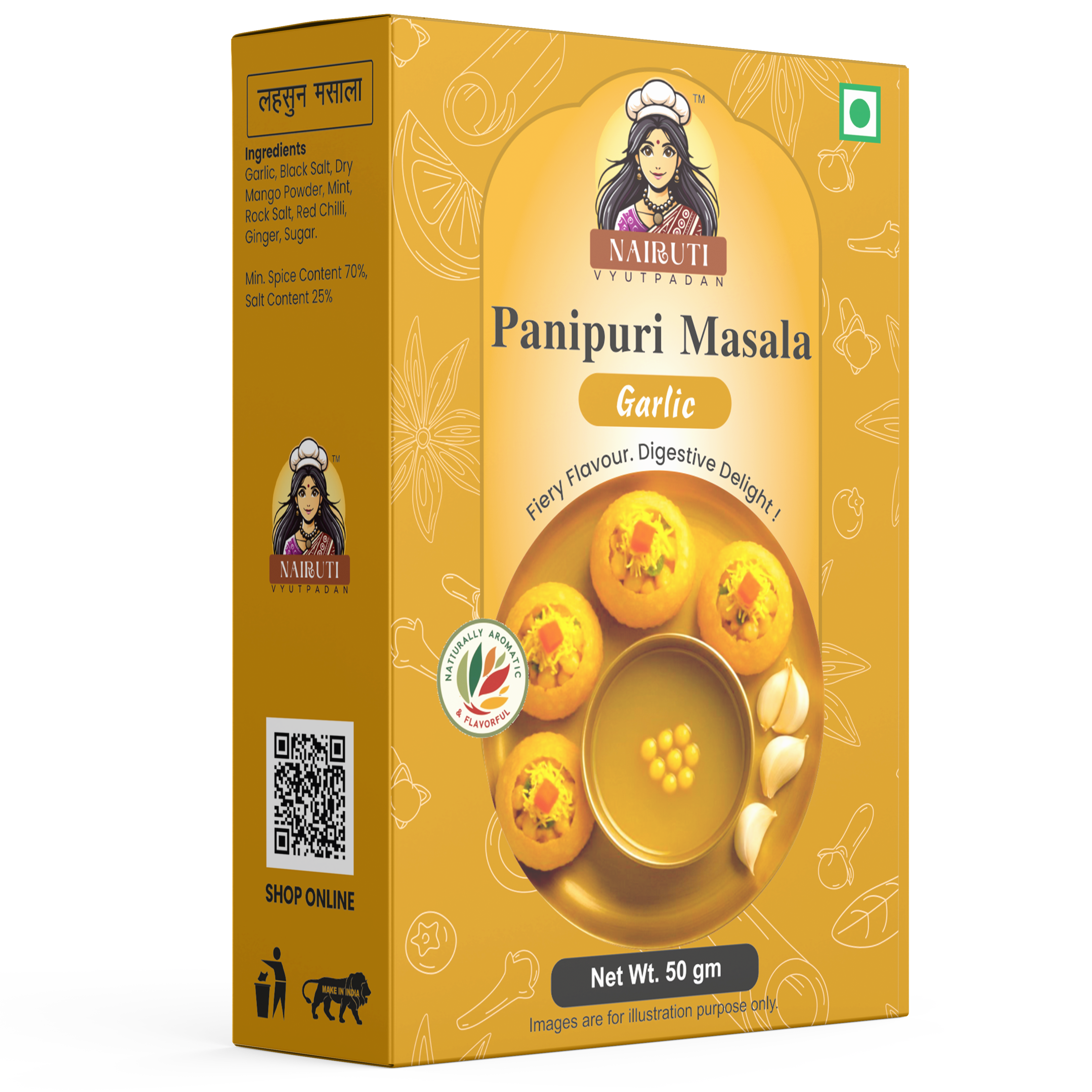 Panipuri Garlic Flavour Permix Powder