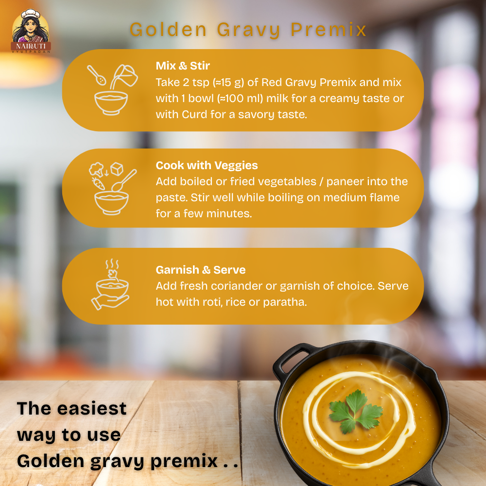 Golden Gravy Premix | Instant Curry Base Mix