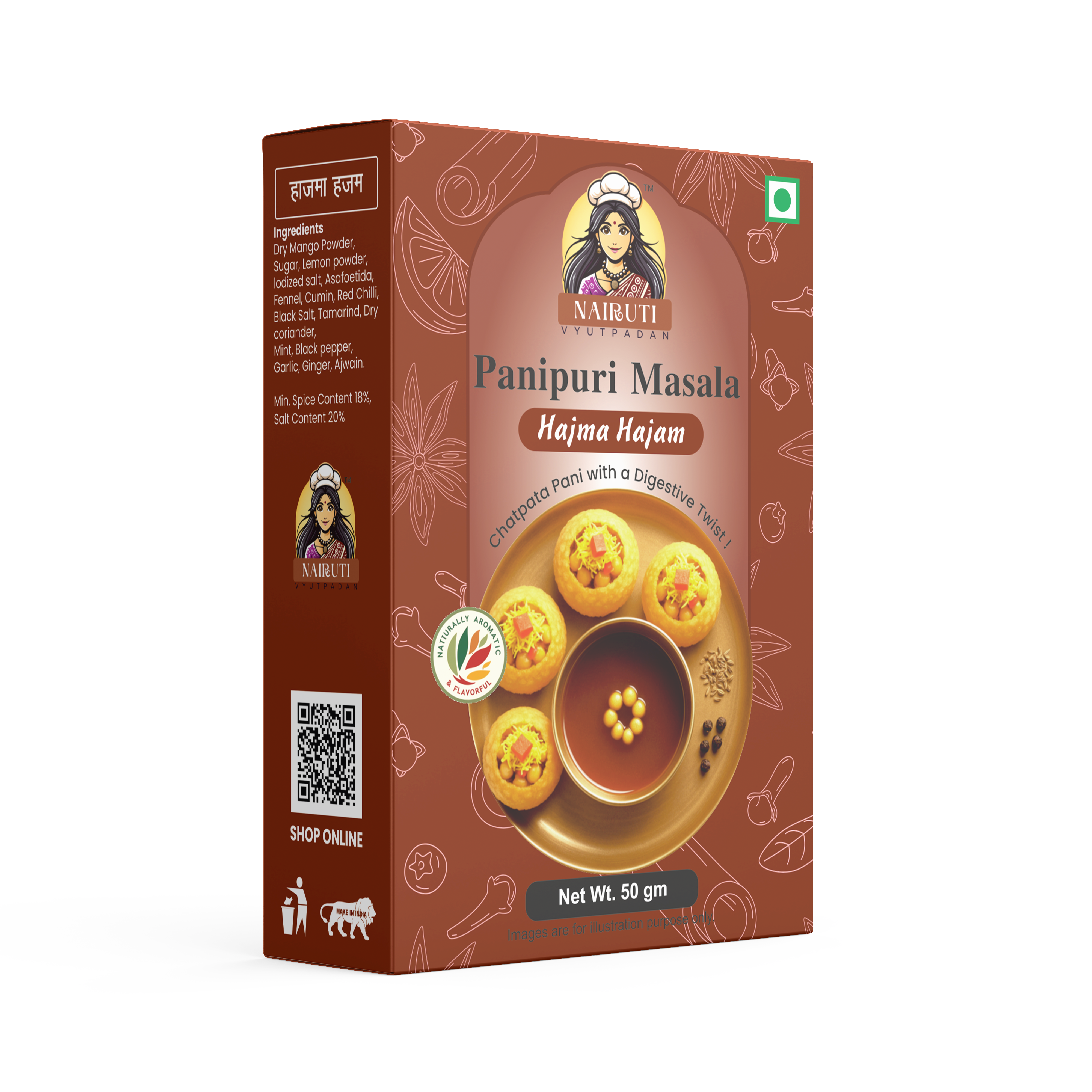 Panipuri Hajma Hajam Flavour Premix Powder