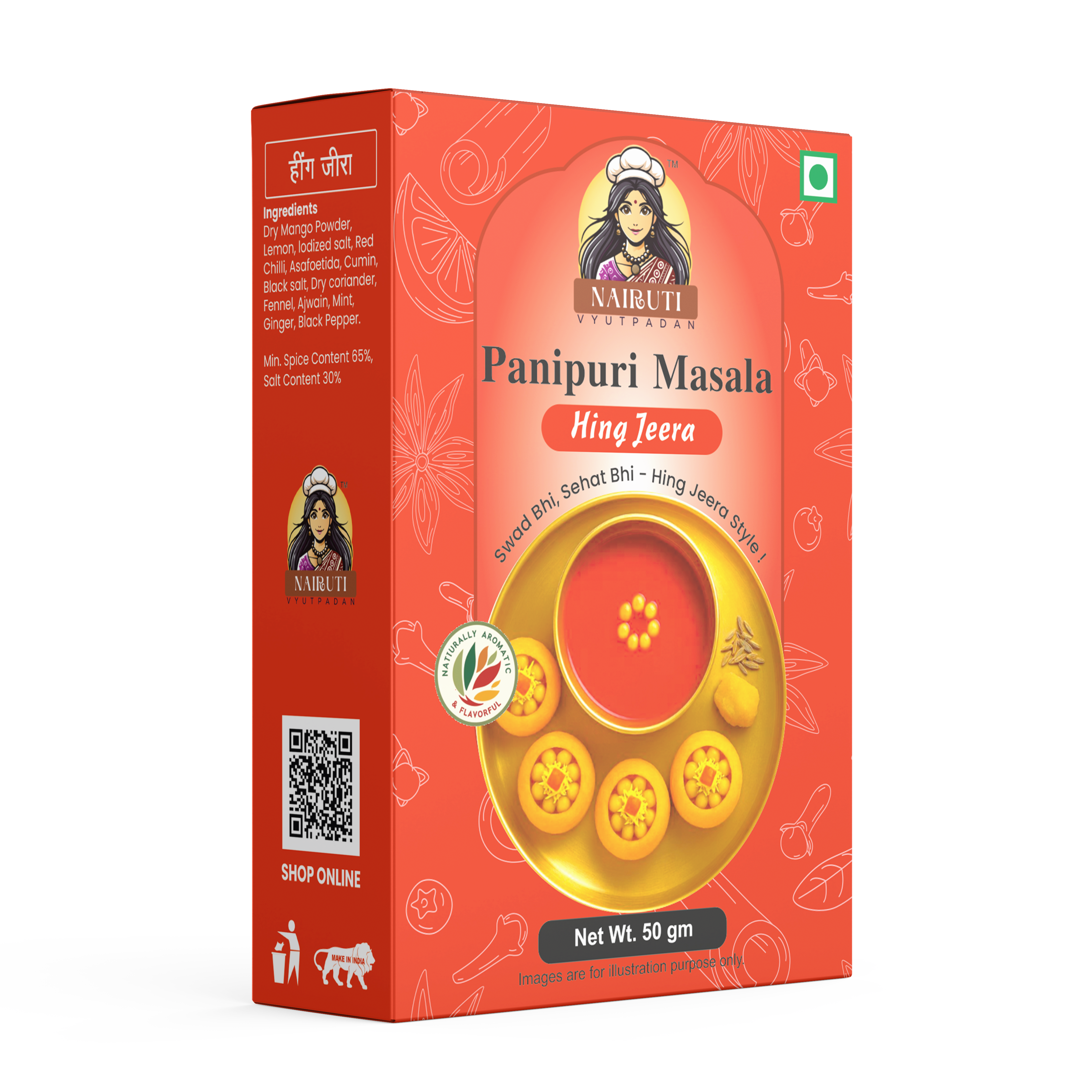 Panipuri Hing Jeera Flavour Premix Powder