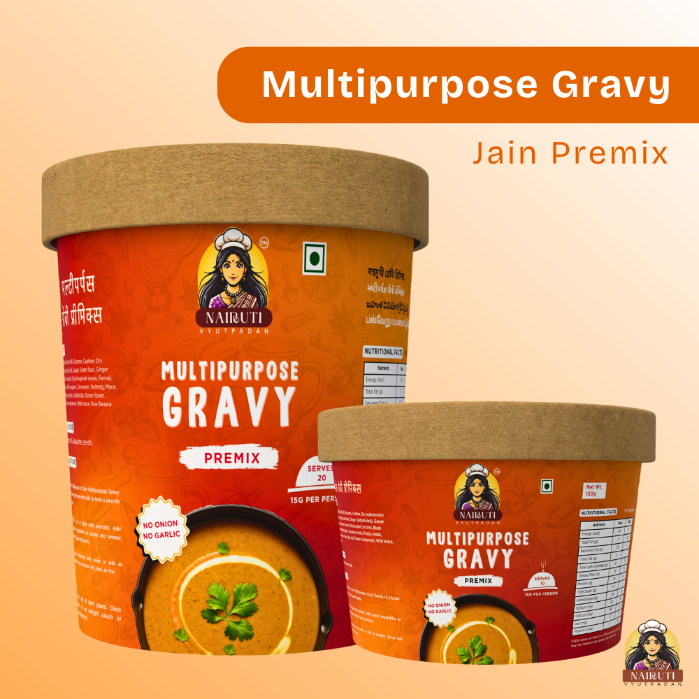Multipurpose Gravy Premix (Jain) | Instant Curry Base Mix (No Onion No Garlic)