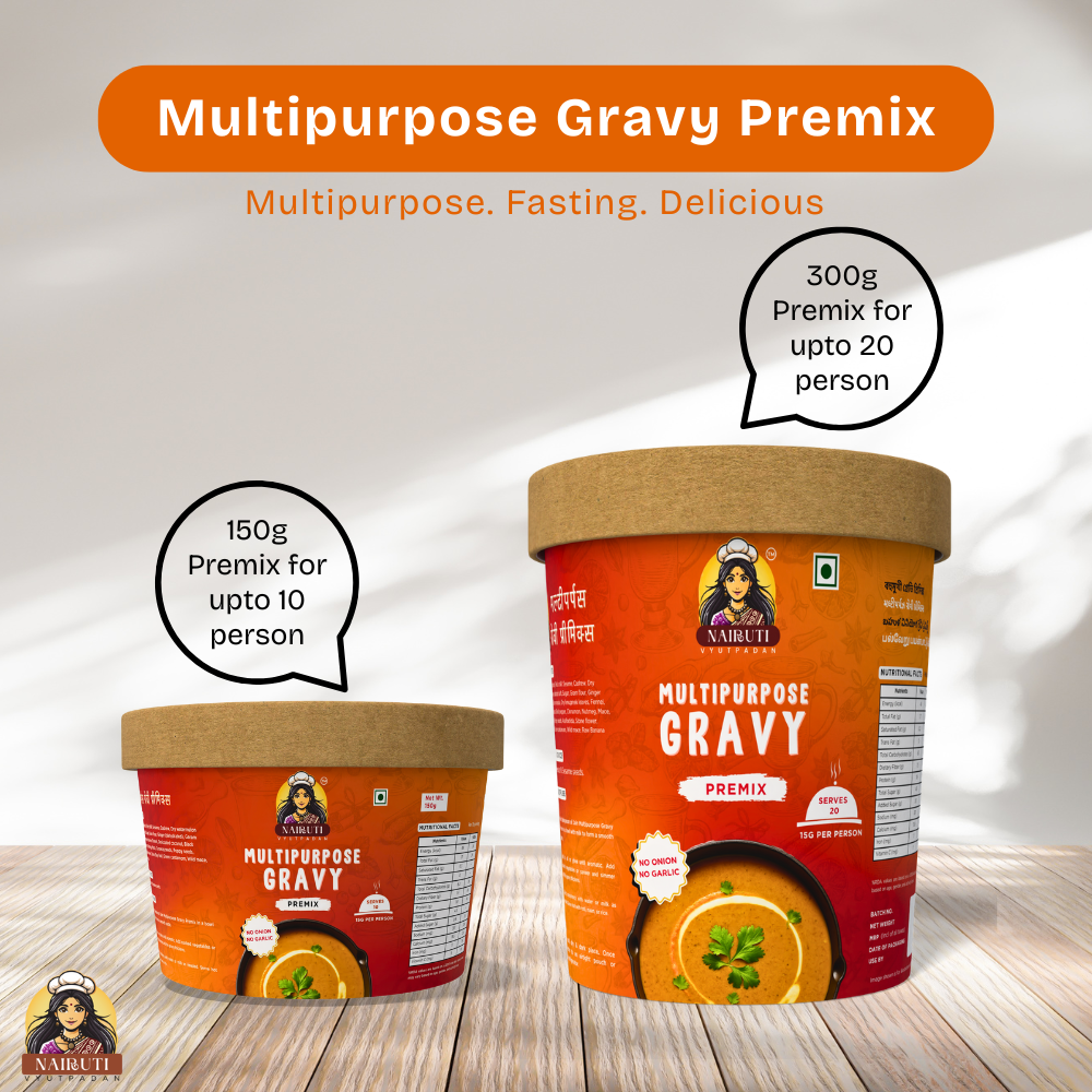 Multipurpose Gravy Premix (Jain) | Instant Curry Base Mix (No Onion No Garlic)