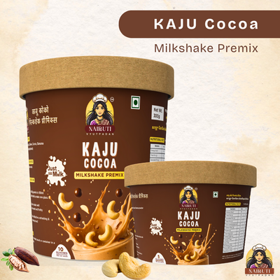 Kaju Cocoa Milkshake Premix | Instant Cashew Chocolate Drink Mix