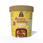 Kesariya Kesar Halwa Premix with Millet | Instant Saffron Dessert Mix