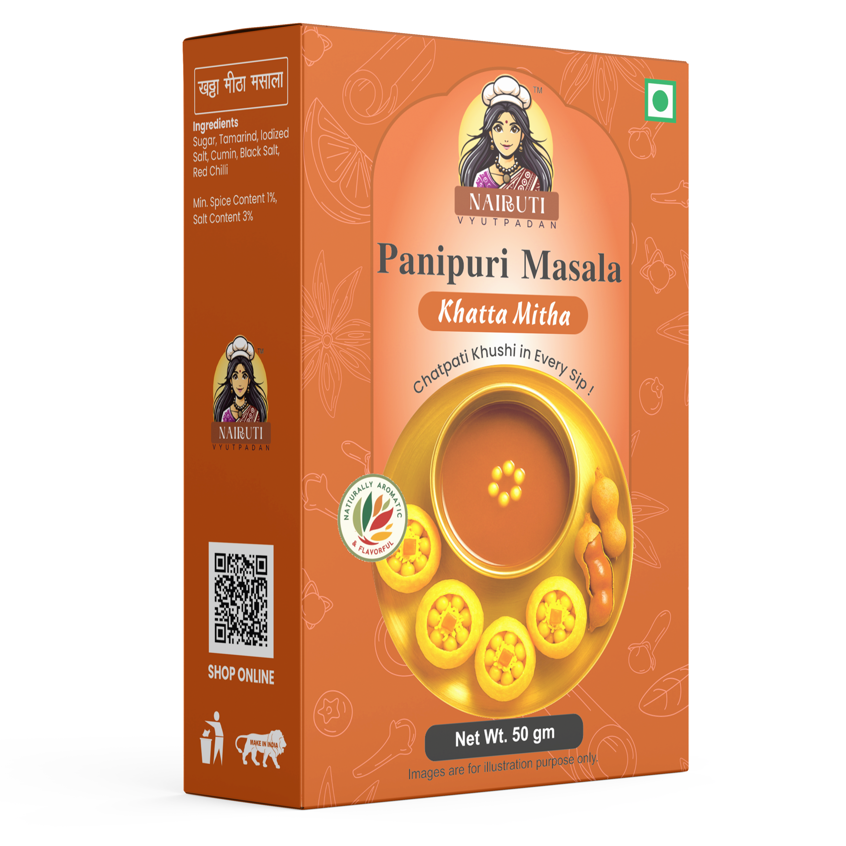 Panipuri Khatta Mitha Flavour Premix Powder
