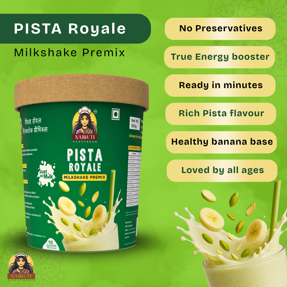 Pista Royale Milkshake Premix | Instant Pistachio Flavored Drink Mix