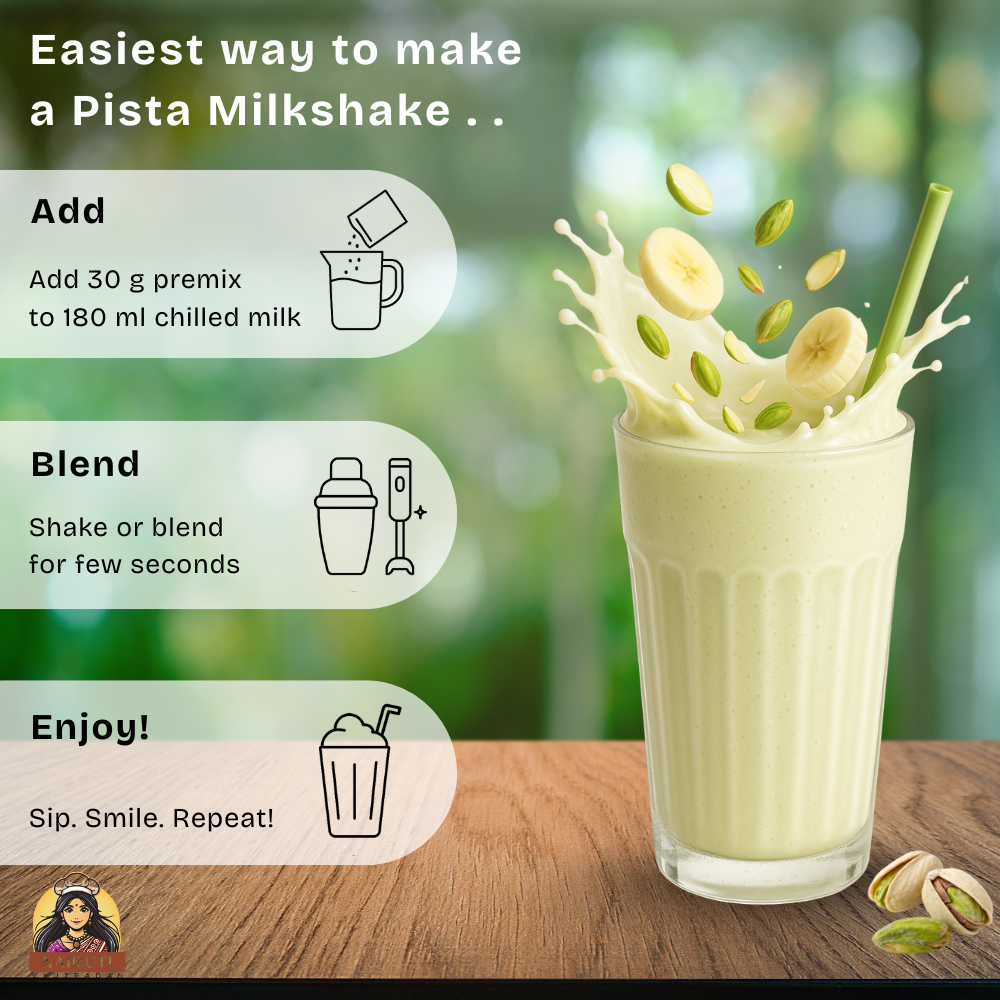 Pista Royale Milkshake Premix | Instant Pistachio Flavored Drink Mix