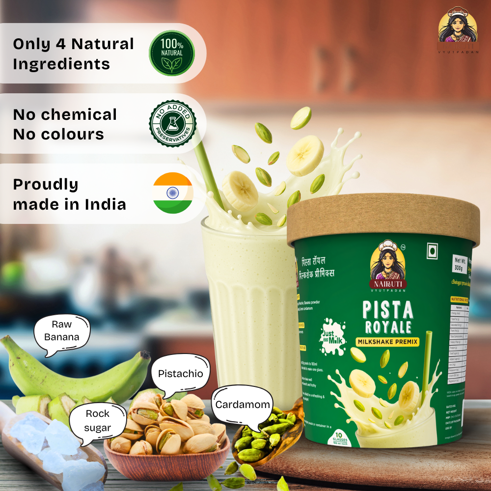 Pista Royale Milkshake Premix | Instant Pistachio Flavored Drink Mix