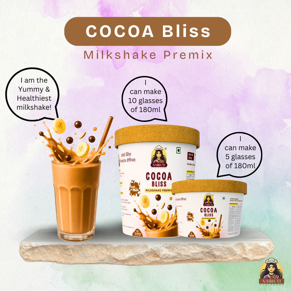 Cocoa Bliss Milkshake Premix | Instant Chocolate Drink Mix