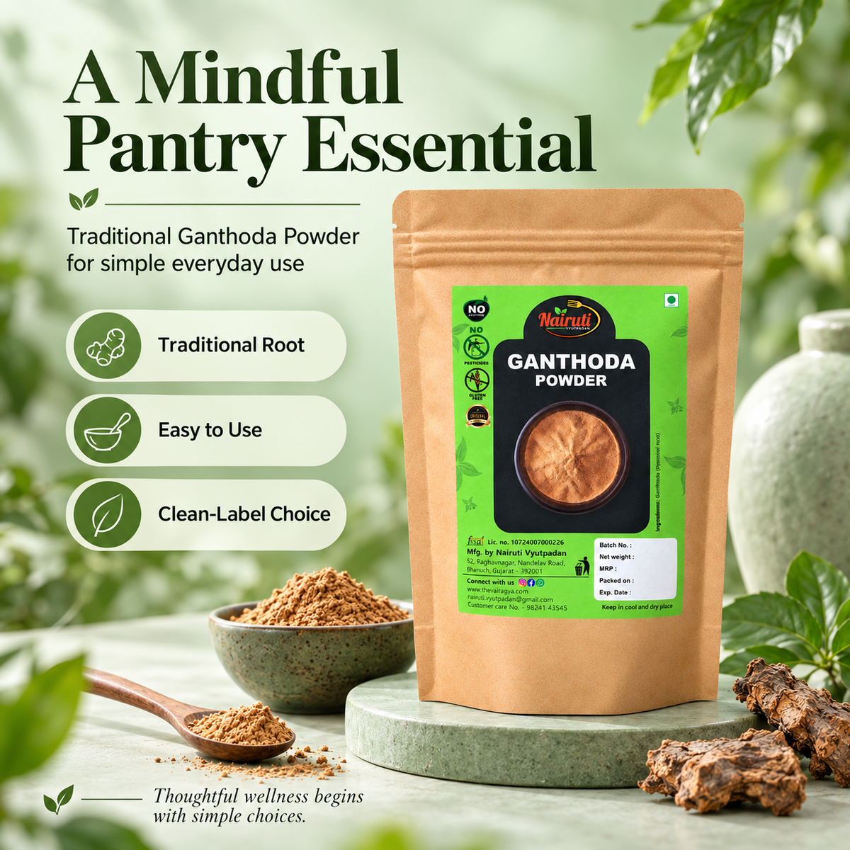 Ganthoda Powder as a traditional Gujarati and Jain pantry essential