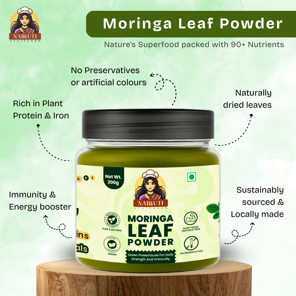 Moringa Leaf Powder | Natural Superfood for Vitality, Immunity & Energy