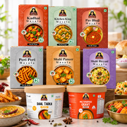 Jain Pantry Plus Combo: 6 Jain masalas with Jain Gravy Premix and Jain Daal Tadka Premix
