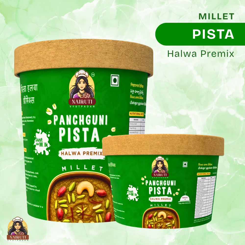 Pista Halwa Premix with Millet | Instant Pistachio Dessert Mix