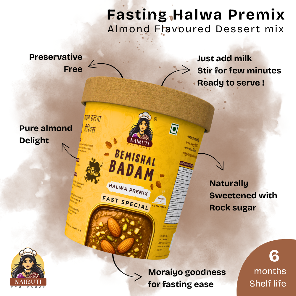 Badam Halwa Premix Fast Special | Instant Almond Dessert Mix