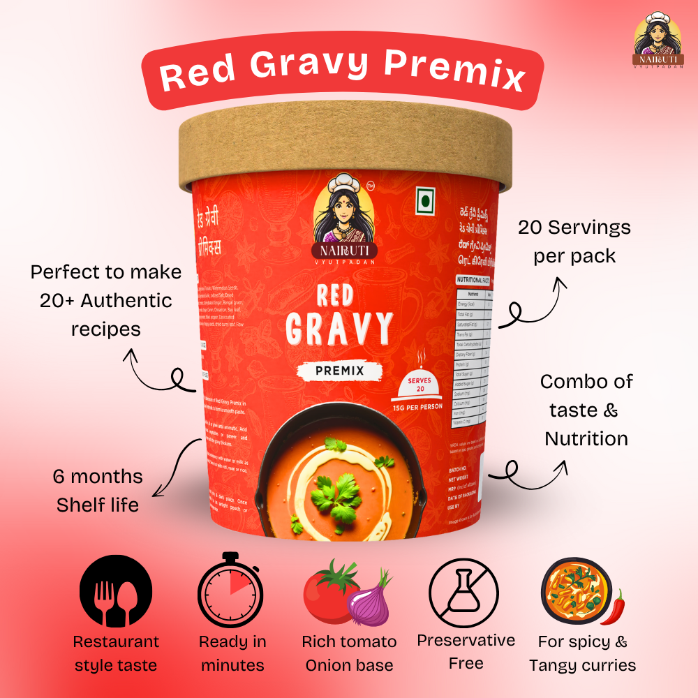 Red Gravy Premix | Instant Curry Base Mix