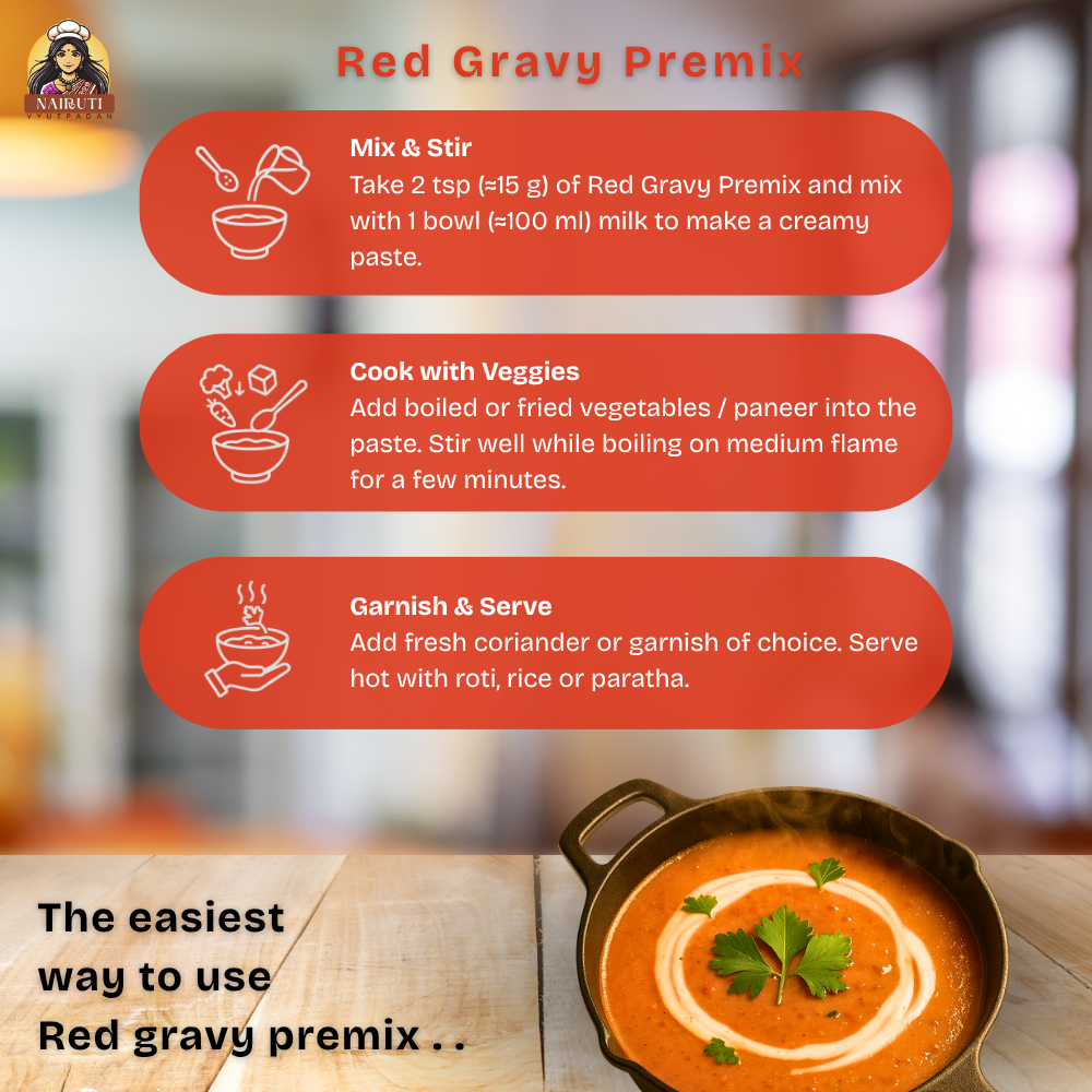 Red Gravy Premix | Instant Curry Base Mix