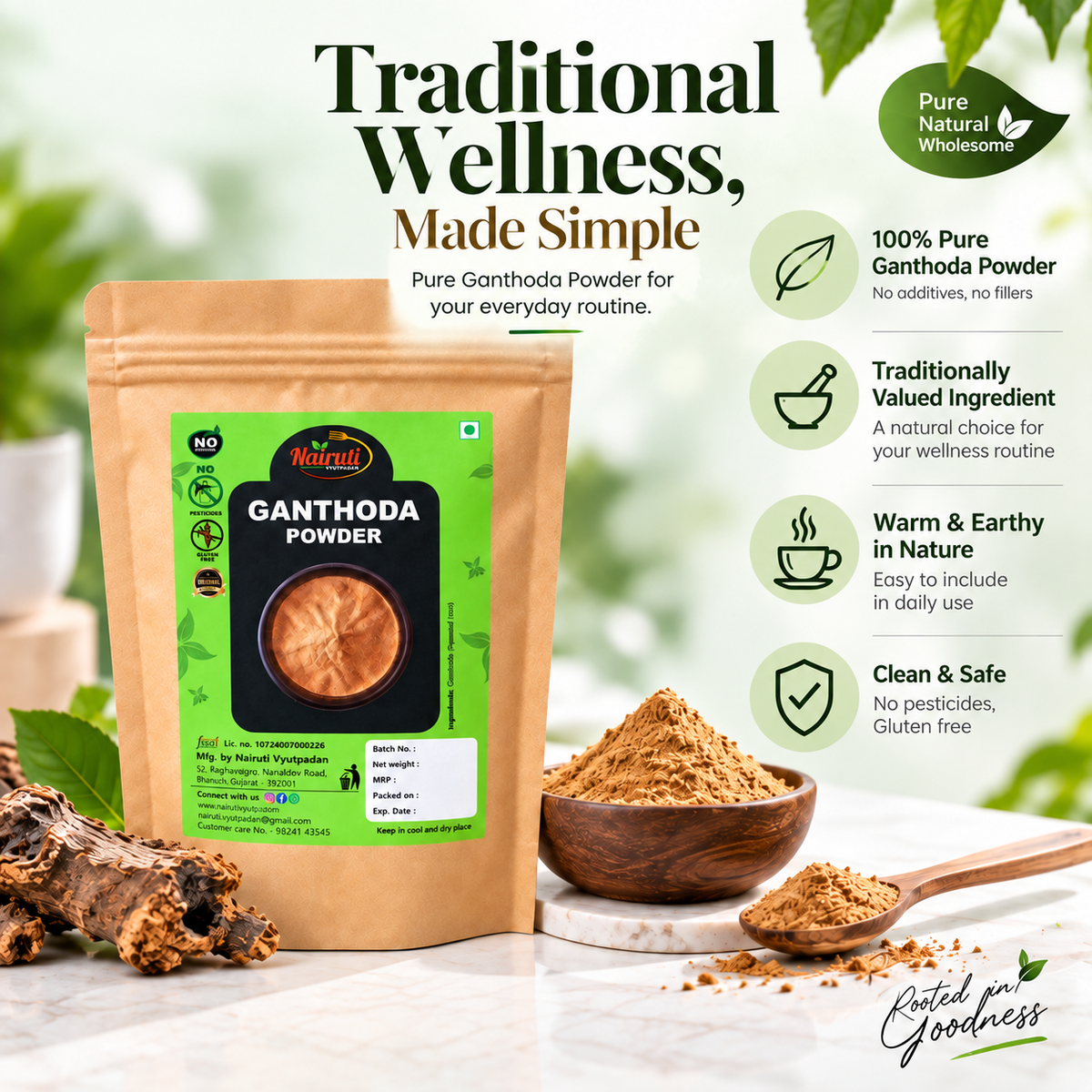 Ganthoda Powder for Adadiya Pak and traditional Gujarati winter recipes