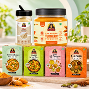 Nairuti Everyday Kitchen Box: Kitchen King, Sabji, Shahi, Garam Masala, Hing and Lakadong Turmeric