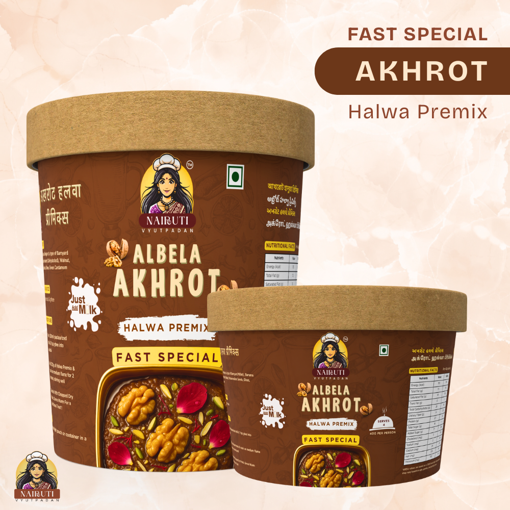 Akhrot Halwa Premix Fast Special | Instant Walnut Dessert Mix