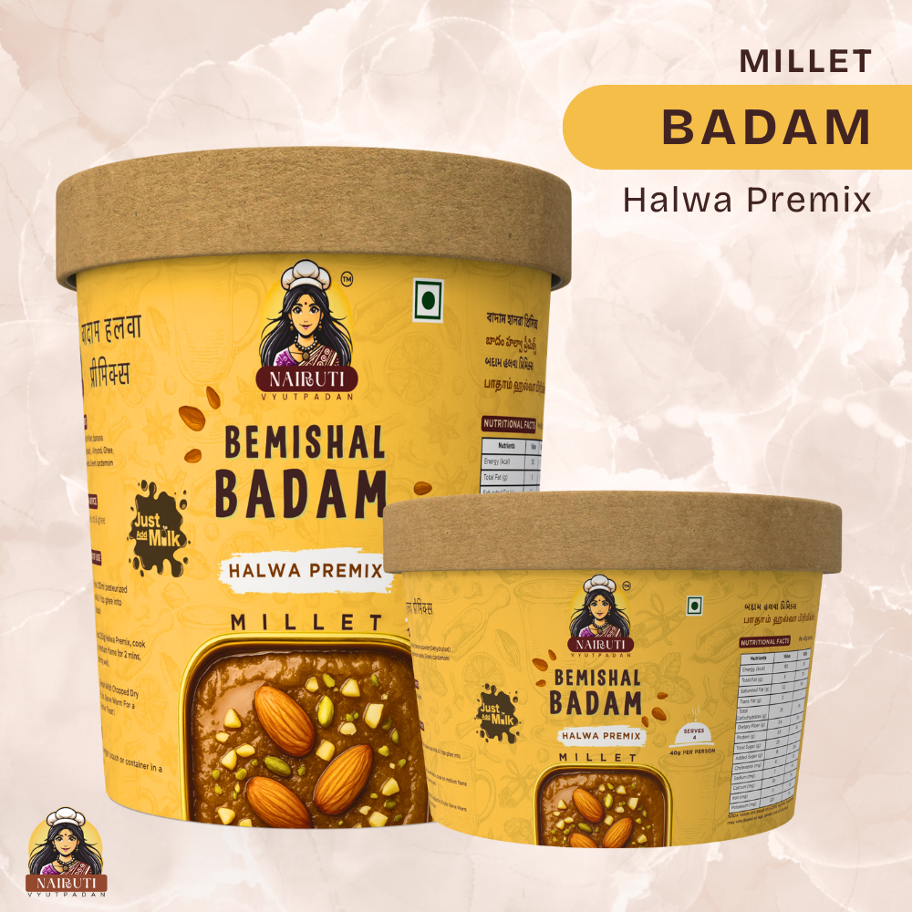 Badam Halwa Premix with Millet | Instant Almond Dessert Mix