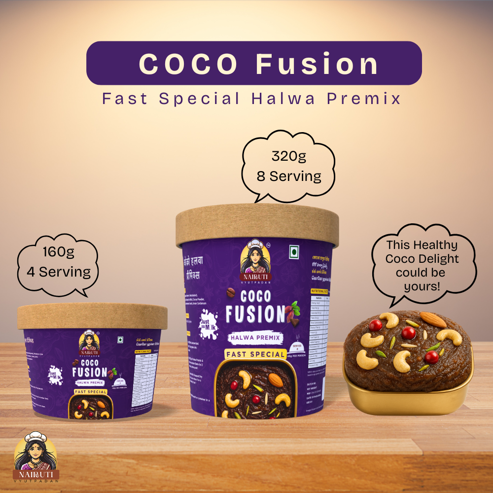 Coco Fusion Halwa Premix Fast Special | Instant Chocolate Dessert Mix