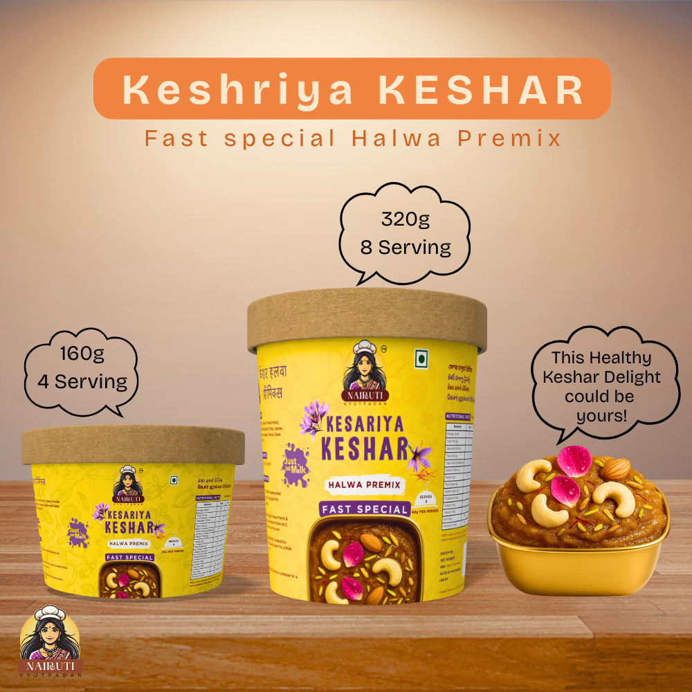 Kesariya Kesar Halwa Premix Fast Special | Instant Saffron Dessert Mix