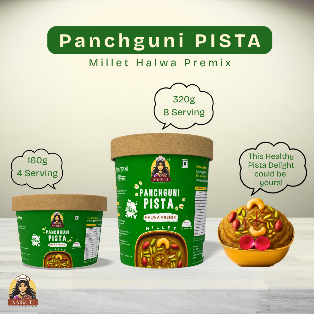 Pista Halwa Premix with Millet | Instant Pistachio Dessert Mix