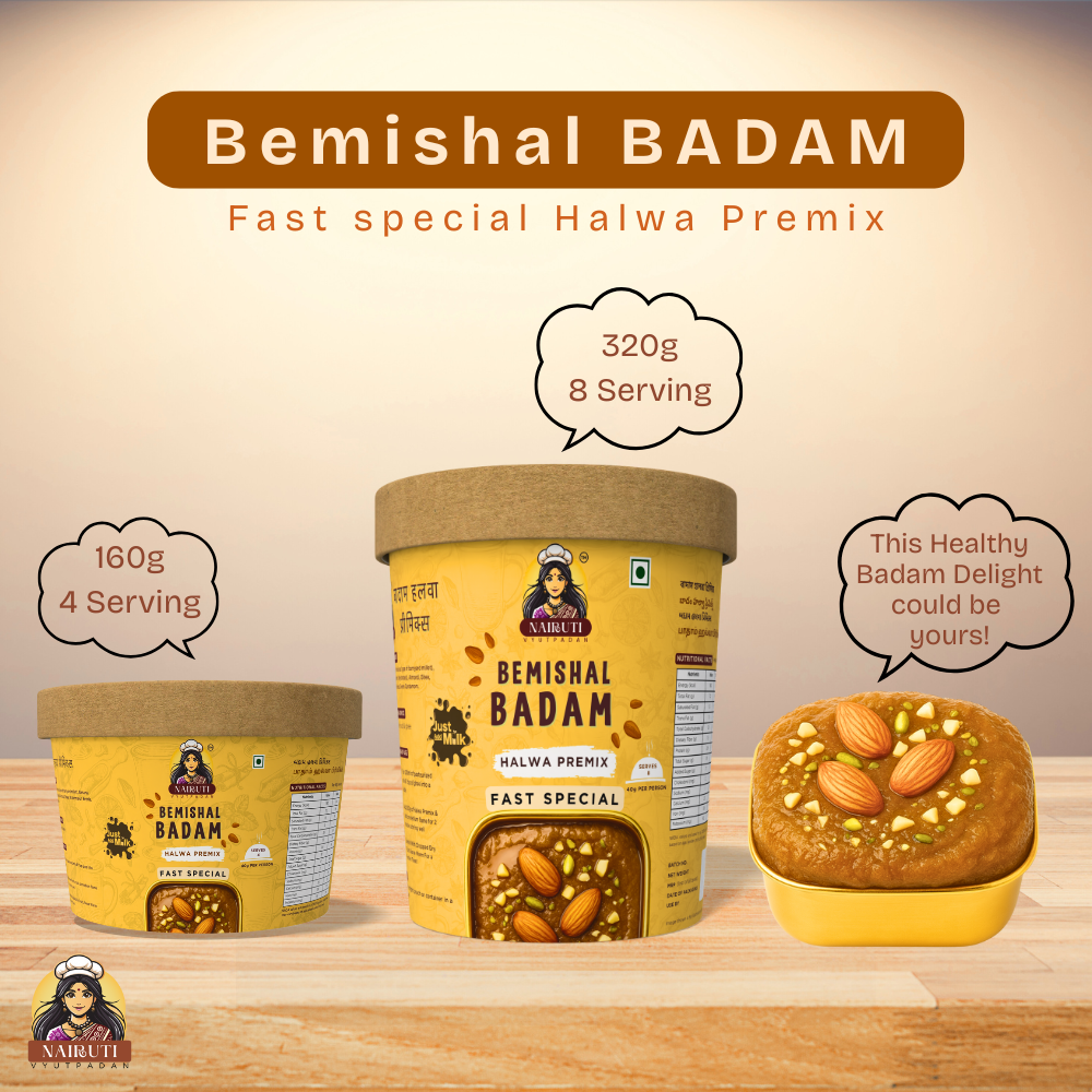 Badam Halwa Premix Fast Special | Instant Almond Dessert Mix