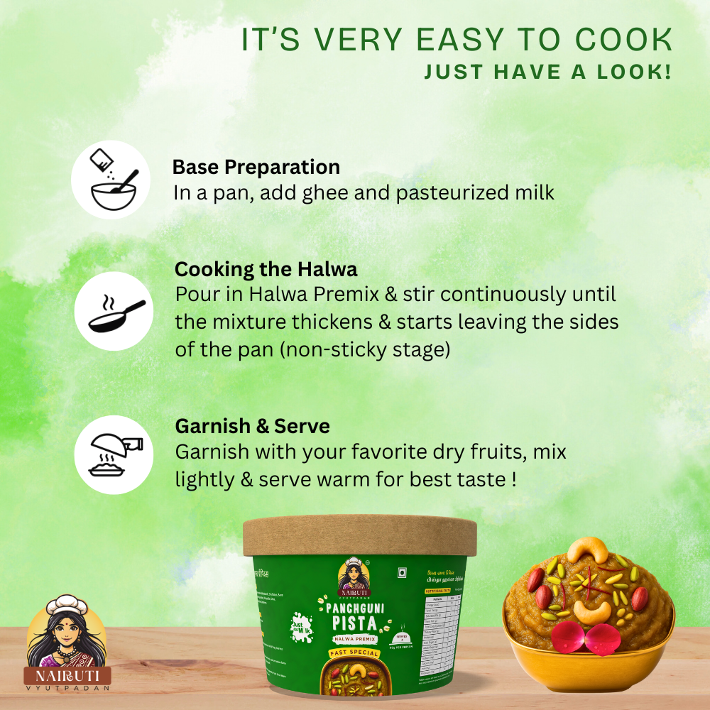 Pista Halwa Premix Fast Special | Instant Pistachio Dessert Mix
