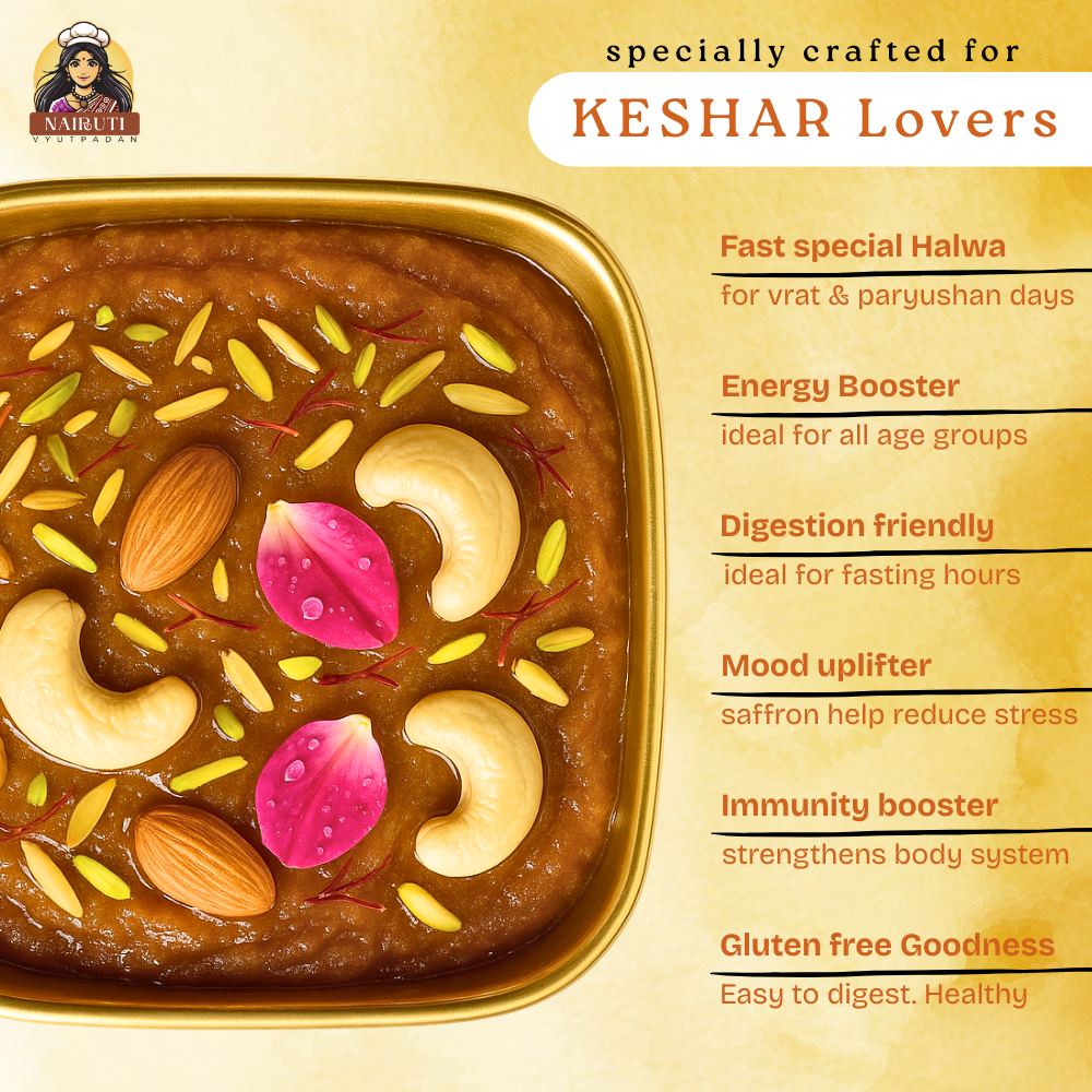Kesariya Kesar Halwa Premix Fast Special | Instant Saffron Dessert Mix