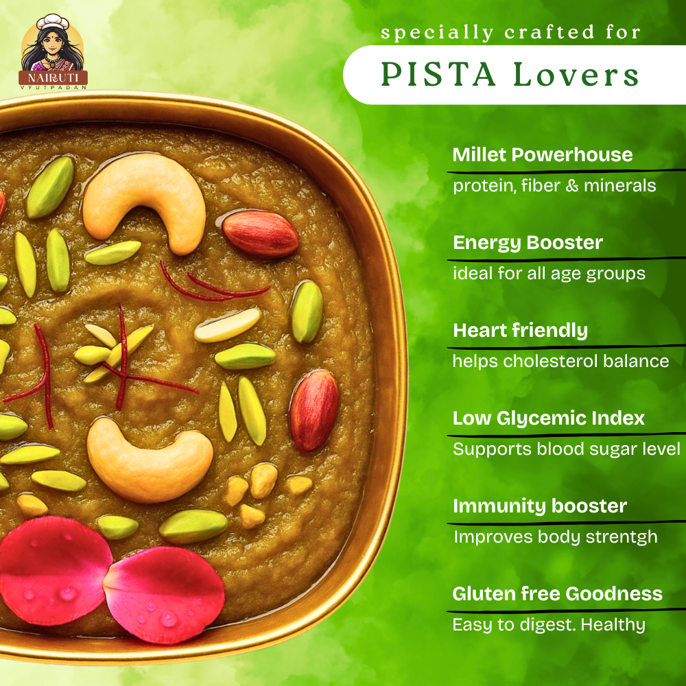 Pista Halwa Premix with Millet | Instant Pistachio Dessert Mix