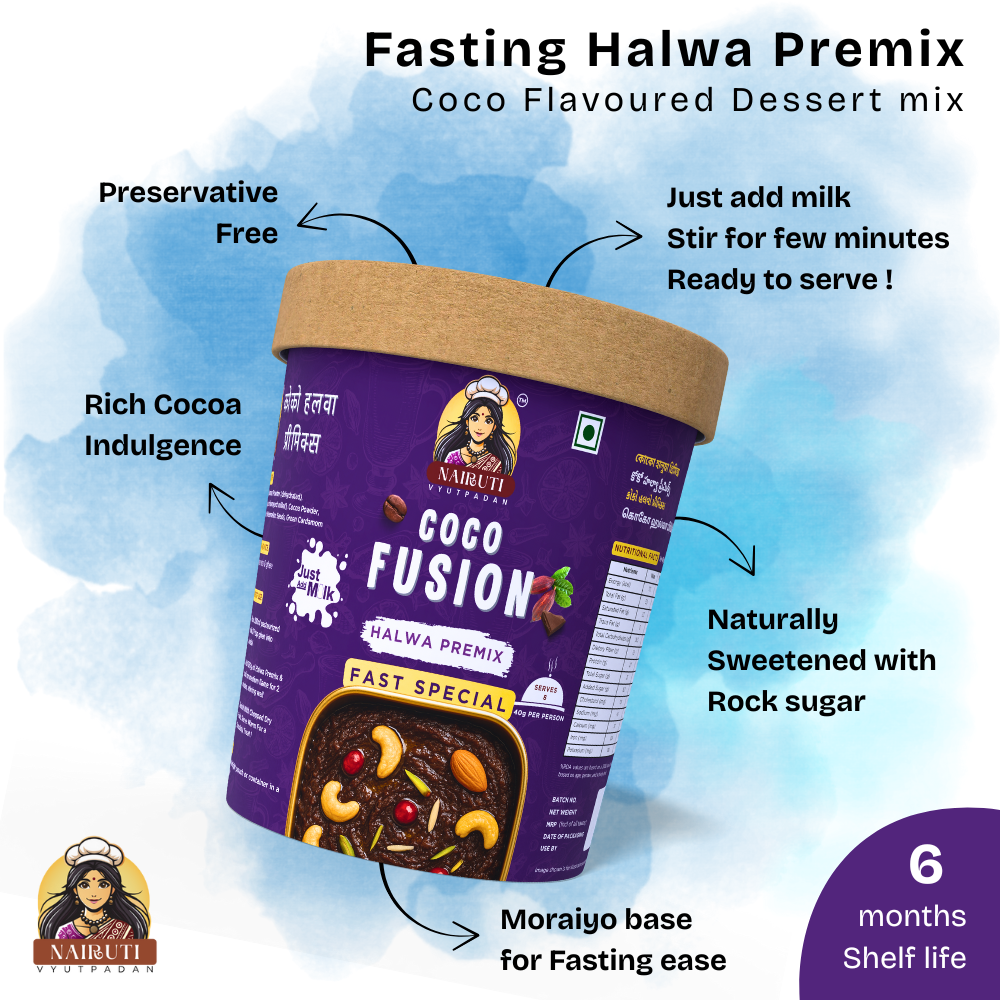 Coco Fusion Halwa Premix Fast Special | Instant Chocolate Dessert Mix