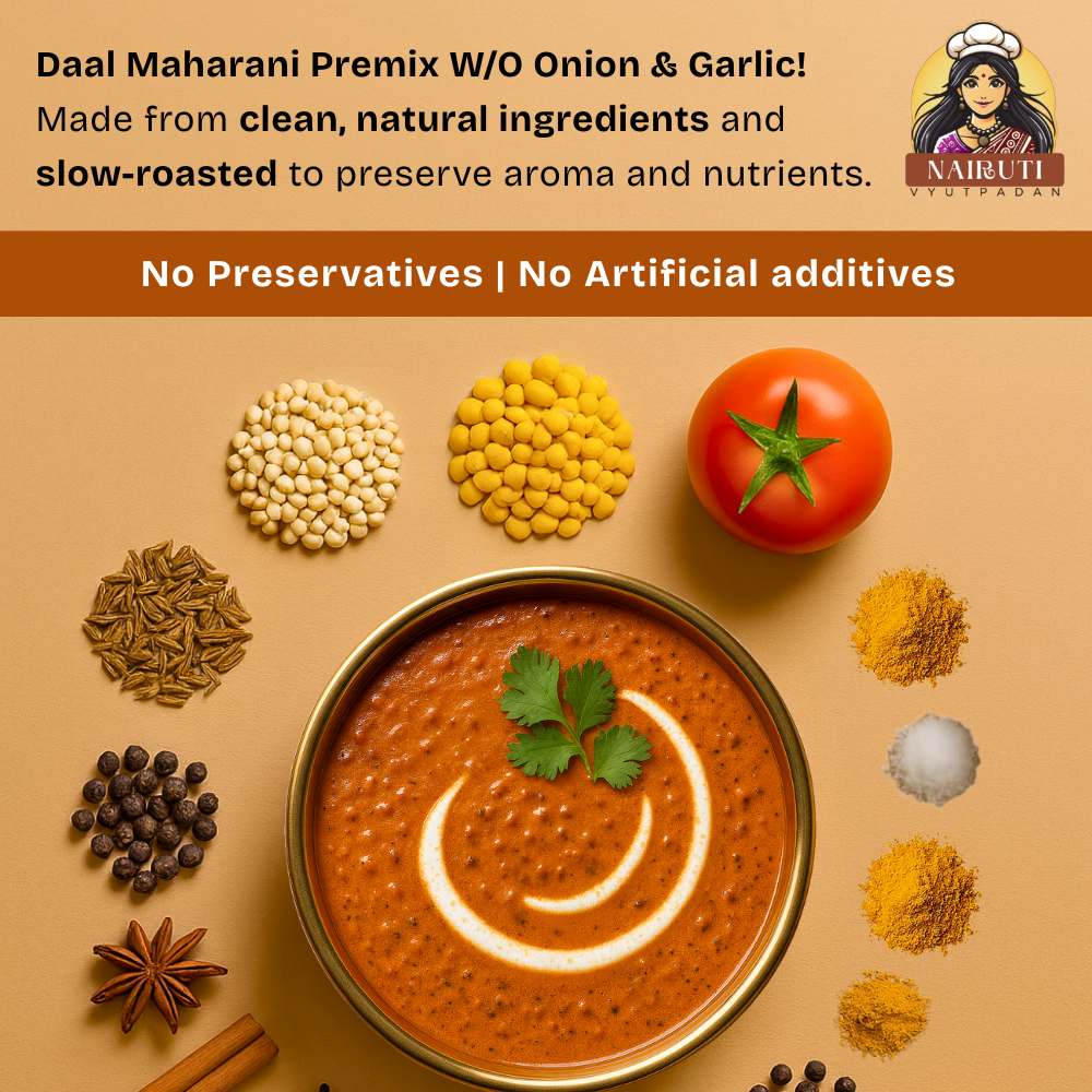 Daal Maharani Premix (No Onion No Garlic) | Royal Creamy Lentil Blend | Pure Jain Recipe. Rich. Aromatic. Ready in Minutes