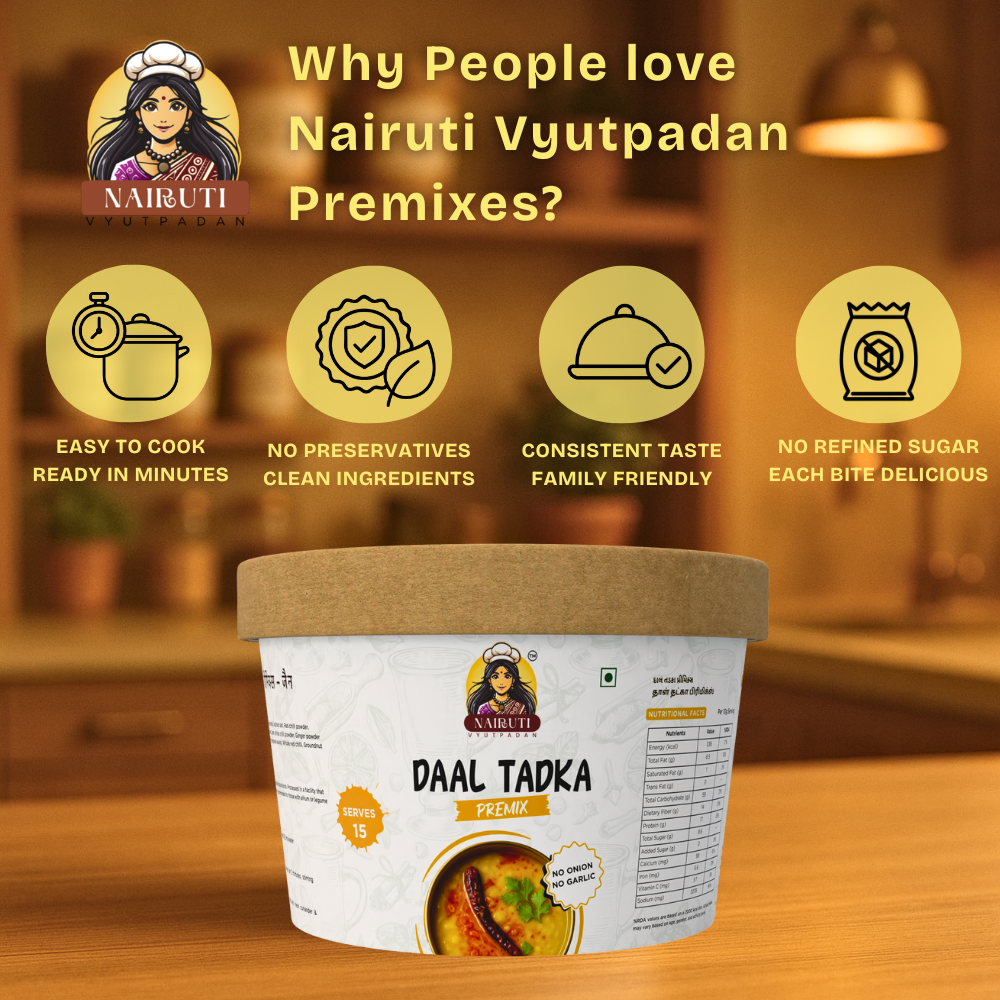 Daal Tadka Premix (No Onion No Garlic) | Dhaba-Style Satvik Dal Mix | Quick, Aromatic & Authentic Tadka Flavor