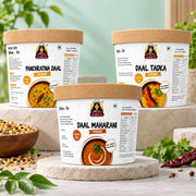Jain Daal Trio Combo with Daal Tadka, Daal Maharani and Panchratna Daal premixes