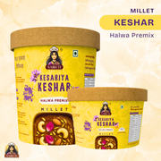 Kesariya Kesar Halwa Premix with Millet | Instant Saffron Dessert Mix