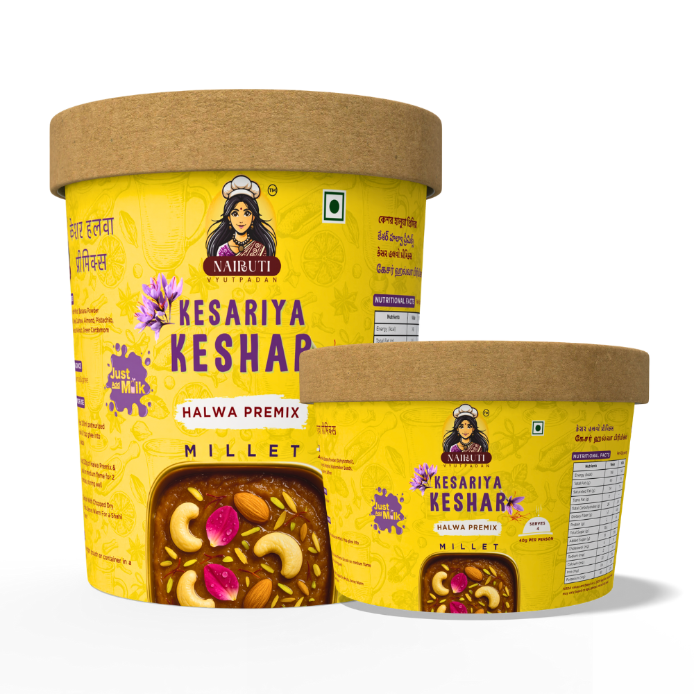 Keshar Millet Halwa Premix | Saffron Halwa Ready in Minutes