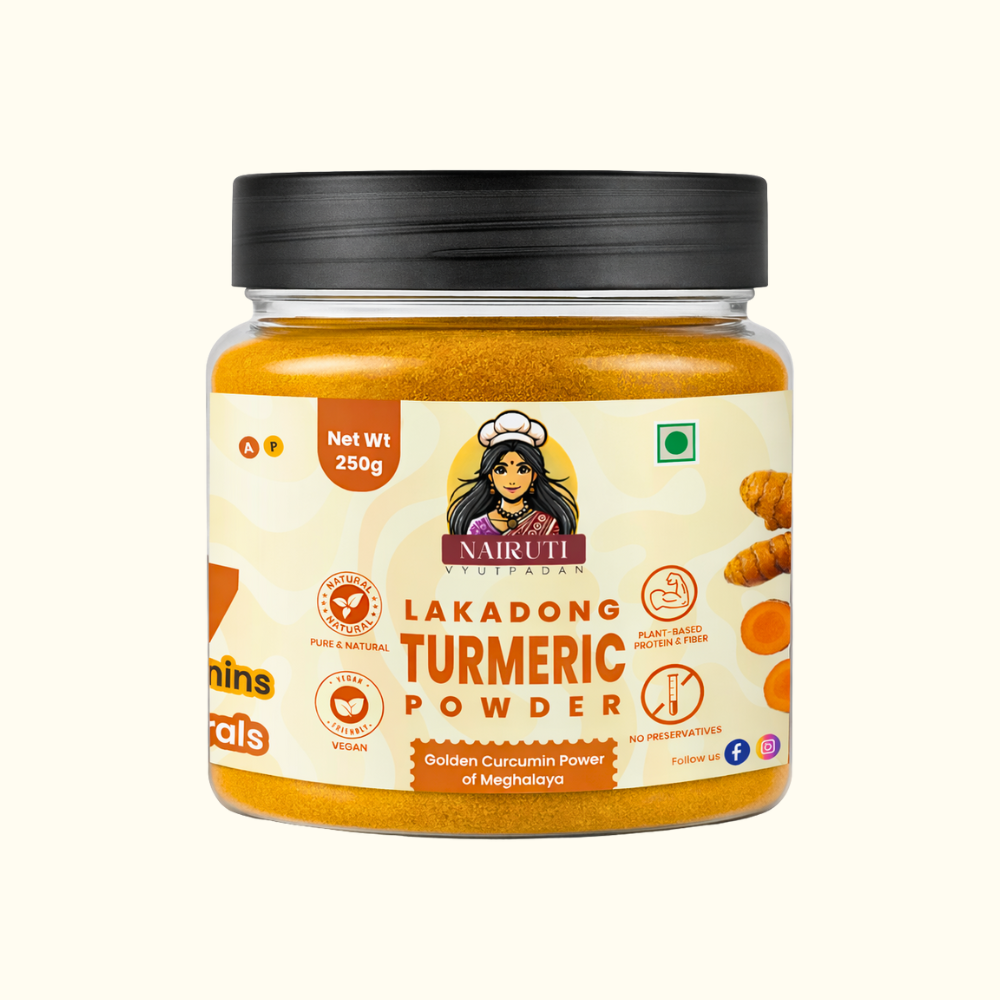 Lakadong Turmeric Powder | High Curcumin | Pure Meghalaya Haldi for Immunity, Healing & Golden Milk