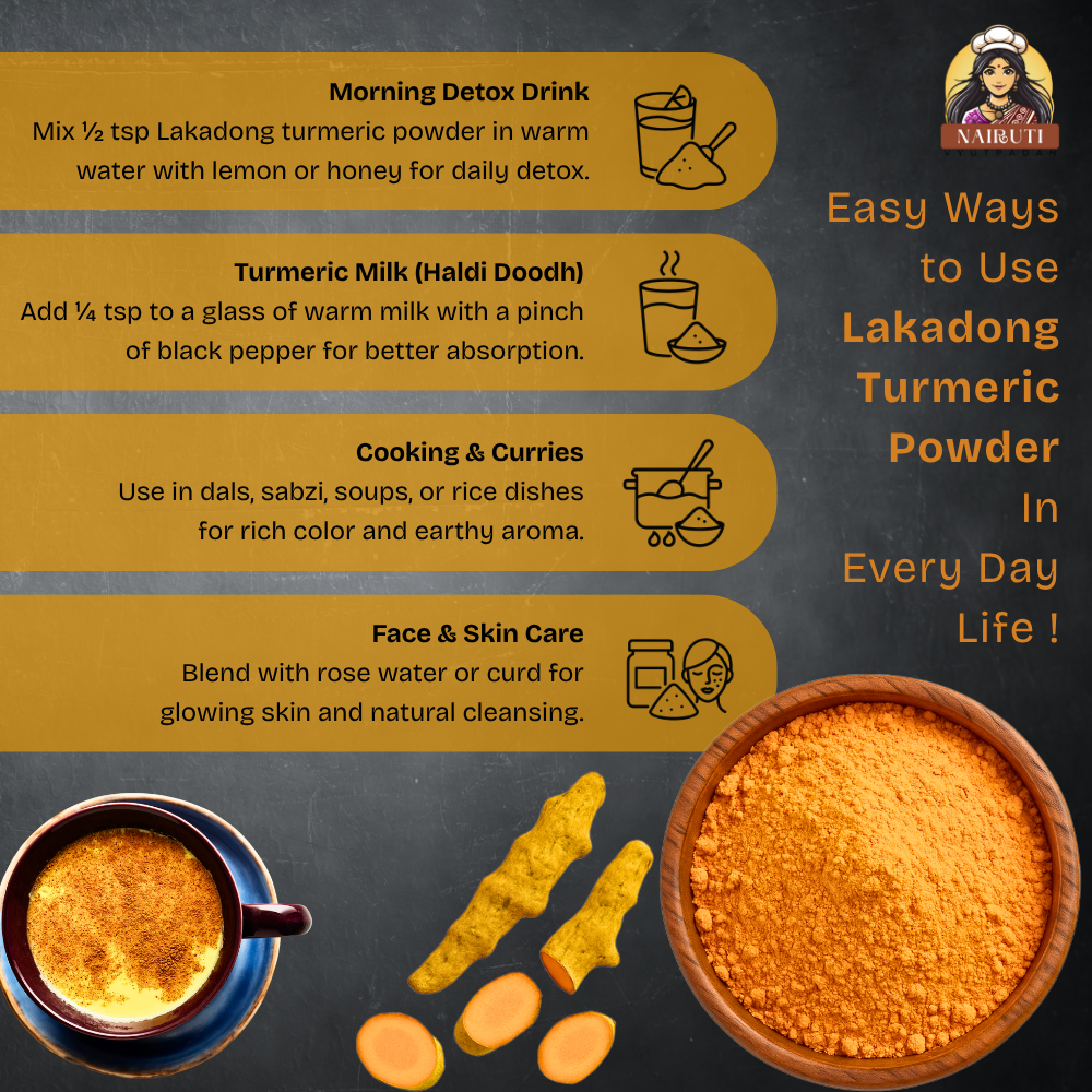 Lakadong Turmeric Powder (Haldi)